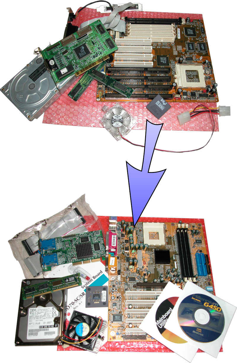 Upgrade d'un i386 vers un AMD Athlon (en 2003)